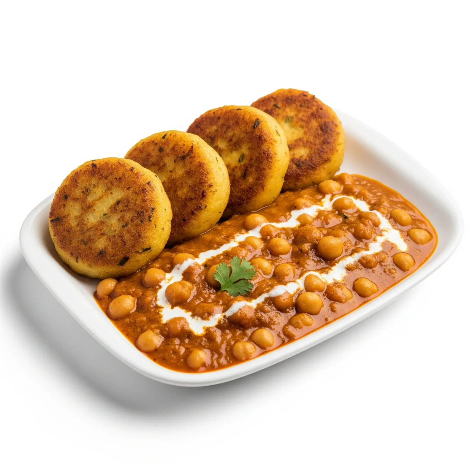 Aloo Tikki Channa